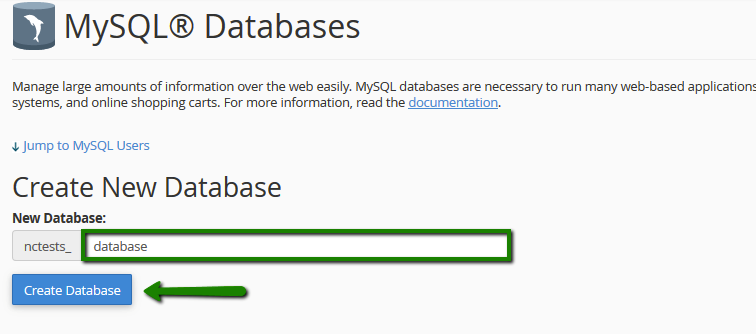 MySQL Database for GoBiz Installation